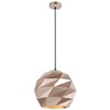 Geometryczna LAMPA wisząca PALERMO PND-2424-1L-GD Italux metalowa OPRAWA zwis kula ball złota