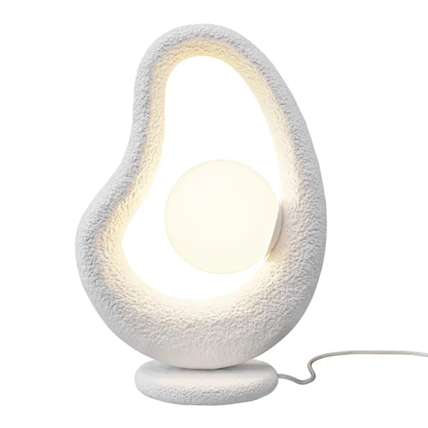 Nocna lampa do sypialni Opus MOD380TL-01W kula biała