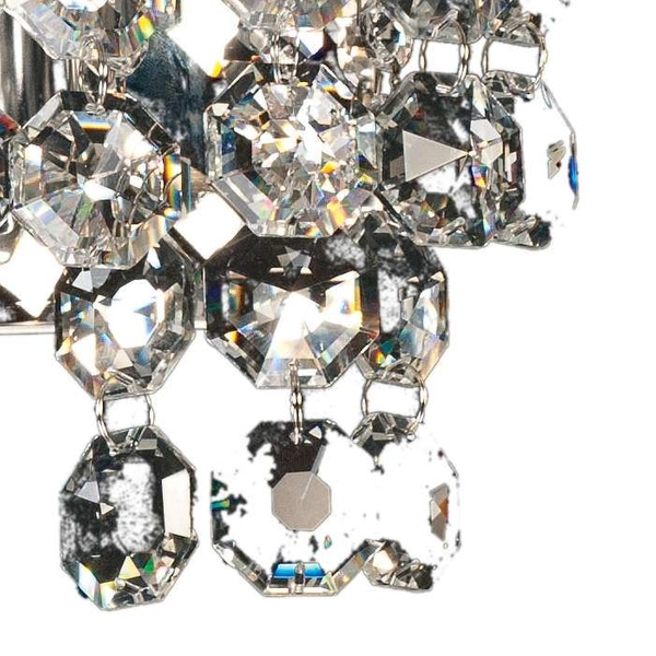 Kinkiet ścienny VEN K-B 0131/2 glamour z kryształkami przezroczysta