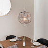 Geometryczna lampa wisząca Armour 72817 do salonu chrom