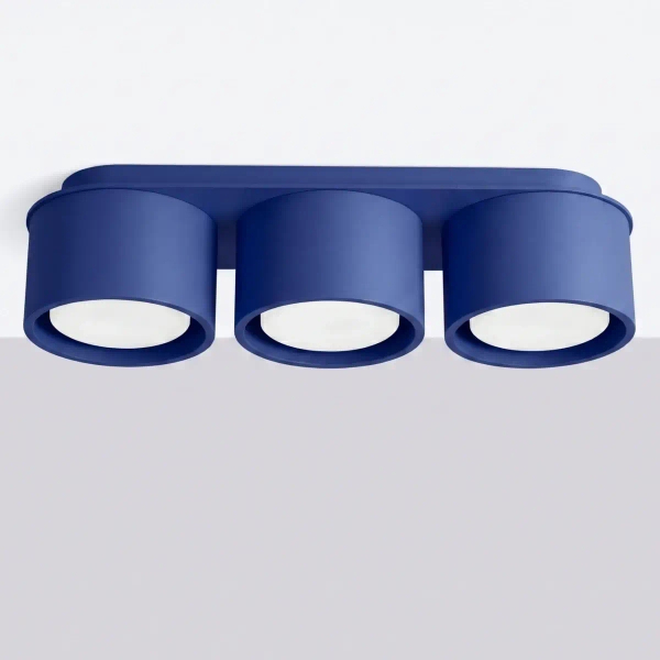 Potrójny downlight MODO niebieski SL.2460 3xGx53 metalowy spot