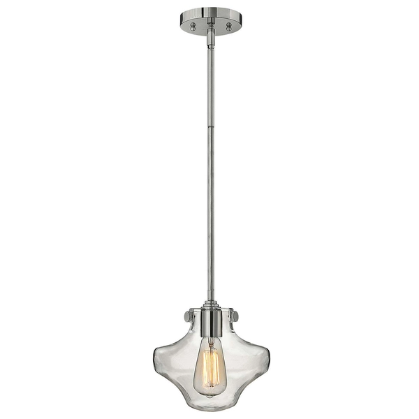 LAMPA wisząca HK-CONGRESS-P-B-CM Elstead HINKLEY szklana OPRAWA zwis loftowy chrom - przezroczysty