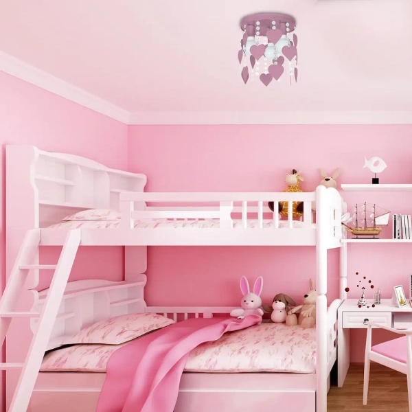 Dziecięca lampa sufitowa CORAZON MLP1149 Milagro z kryształkami jasnoróżowe