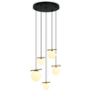 Lampa wisząca do salonu Merseta PND-463325A-BRO+W Italux kaskada antyczny brąz