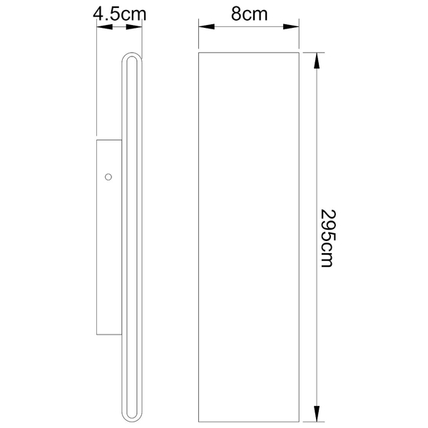LAMPA ścienna SIEGFRIED 41751-12B Globo metalowa OPRAWA prostokątna LED 12W 3000K kinkiet czarny