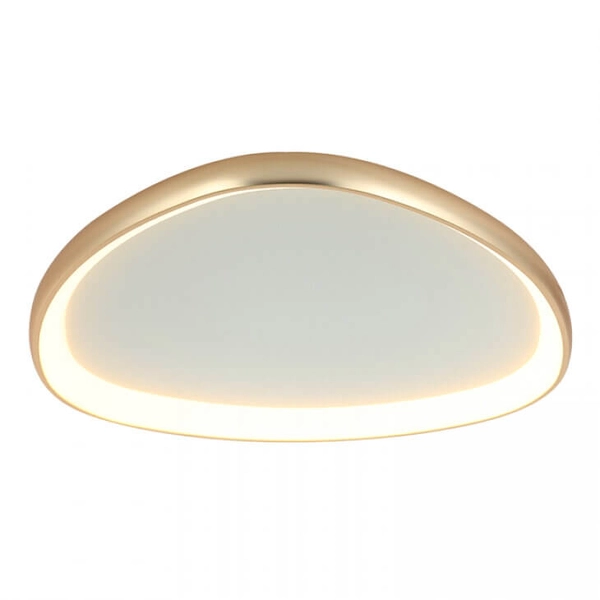 Ledowa sufitowa lampa 23091 LED 39W 3000K do salonu owalna złoty