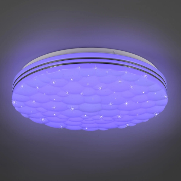 Plafon nasufitowy RGB do salonu Tiger R67131100 LED 22W 2700-6000K biały