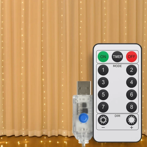 Świetlna girlanda okienna Mery EKG2309 LED 1W 3000K USB-C biały