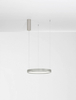 Okrągła lampa wisząca ZACAPU LE42792 LED 30W 3000K do biura srebrna