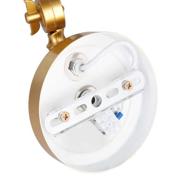 Lampa naścienna do salonu Retro ABR-KRNW-G Abruzzo retro złota