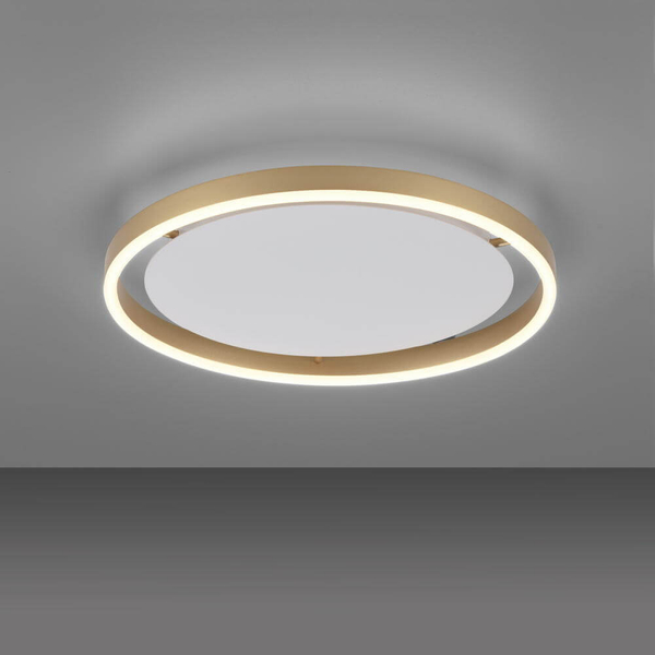 Ściemnialna lampa sufitowa Ritus 15391-60 Just Light LED 20W 3000K nad łóżko złota