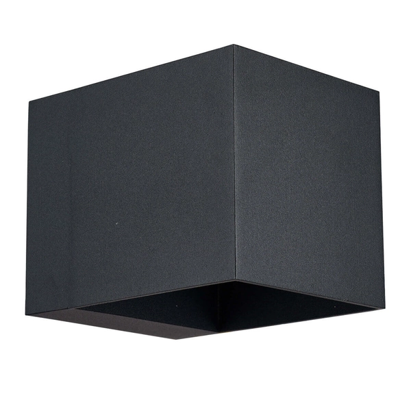 LAMPA ścienna ALASKA LP-104/1W BK Light Prestige prostokątna OPRAWA kinkiet metalowy czarny