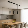 Zwisająca lampa trójfazowa szynowa Pipe Track ML2064 zwis czarny