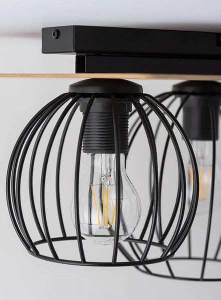 Plafoniera loftowa Cyber 32360 przysufitowe kule metalowe czarne