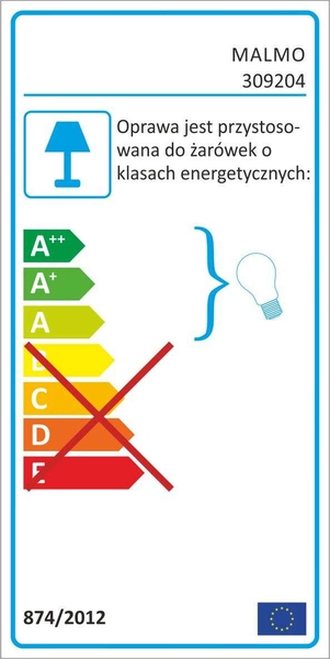 Zewnętrzna LAMPA stojąca MALMO 309204 Polux metalowa OPRAWA do ogrodu klatka outdoor IP44 grafitowa przezroczysta