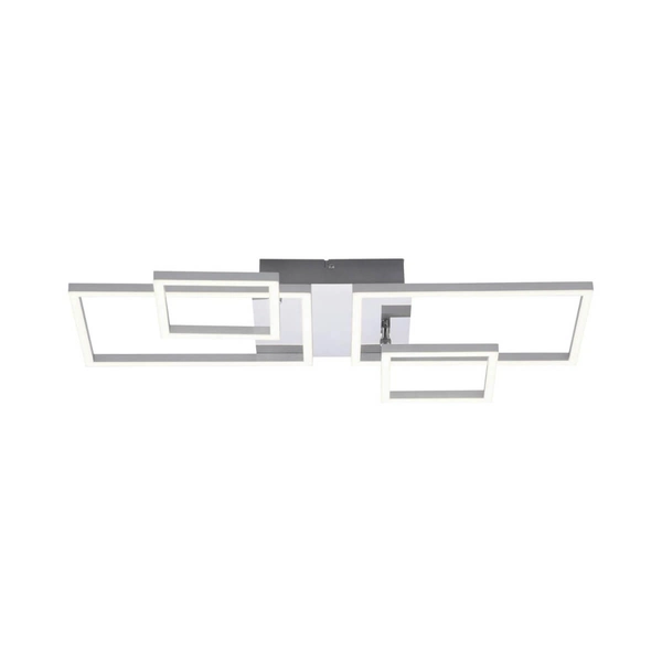Sufitowa lampa geometryczna IVEN 14030-55 LED 40W 3000K srebrny biały
