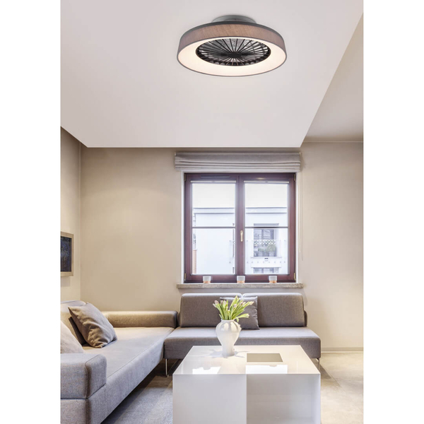 Ledowy plafon z wentylatorem FARSUND R62662111 RL Light 30W 3000-6500K ściemniany szary