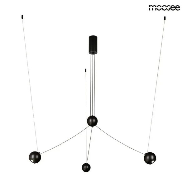 Wisząca lampa pająk OCTO czarna MSE1501100491 3xLED 30W 3000K kulista