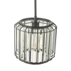 Lampa wisząca Naeva NAE0122 Dar Lighting na łańcuchu przezroczysta czarna