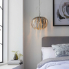 Sypialniana lampa wisząca Delphine 98044 Endon liść złota