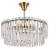 Pałacowy żyrandol Buena PND-22320-6-ABR Italux glamour antyczny brąz