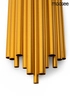 Lampa ścienna Harmonic MSE010100304 metalowe rurki złote