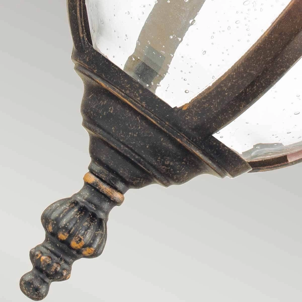 Zewnętrzna lampa ścienna Cleveland CL2-M na elewację IP44 postarzany brąz