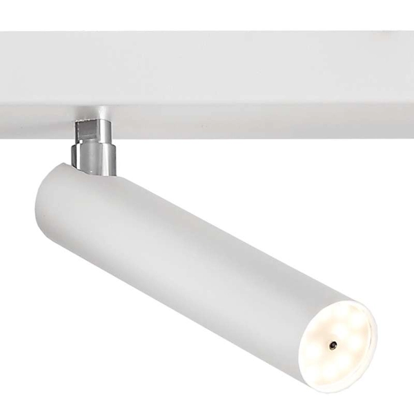 Plafon LAMPA sufitowa ROLL 50703201 Kaspa regulowana OPRAWA metalowa LED 8W 3000K tuby białe