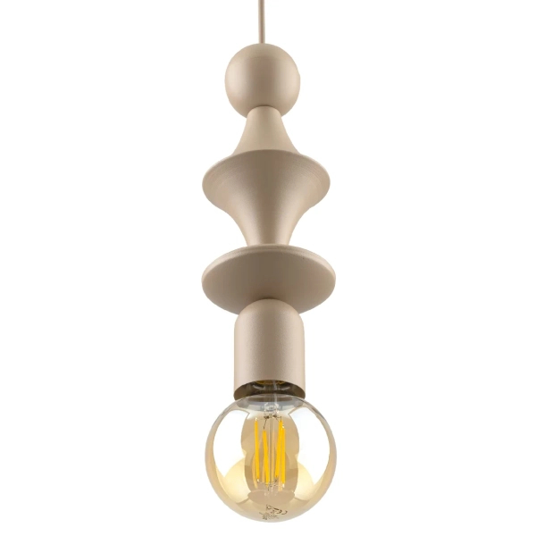 Zwis lampa pojedyncza Tower Sabia 10870 geometryczna beżowy