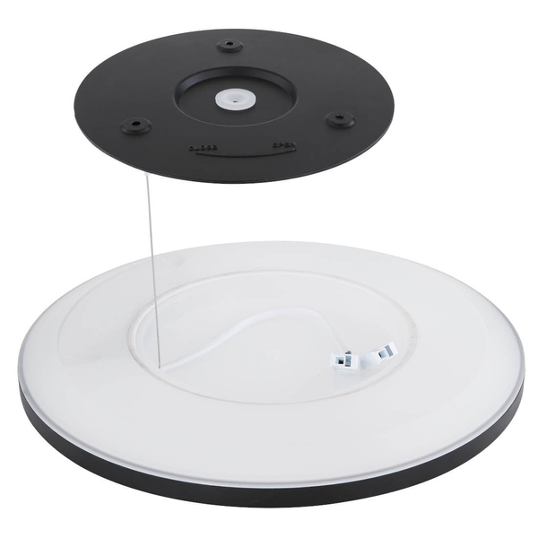 Łazienkowa LAMPA sufitowa SAPANA 41562-18B Globo minimalistyczna LED 18W 3000K okrągły plafon IP44 czarny