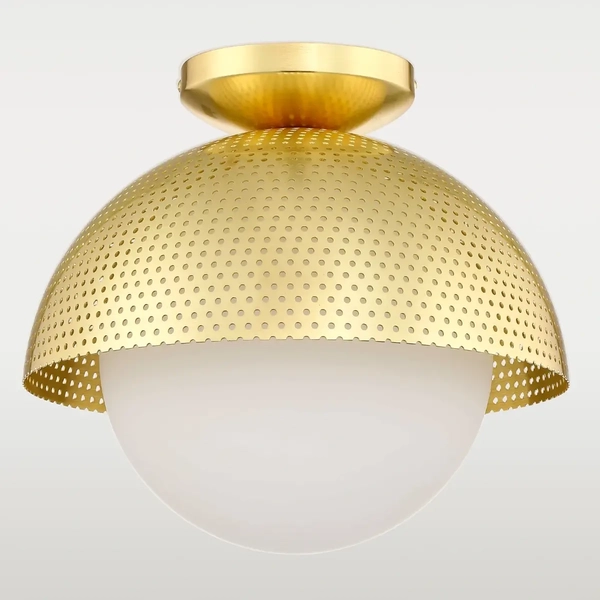 Sufitowa lampa ażurowa Modena C01807BR Cosmolight metalowa mosiądz