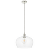 Zwisowa lampa do kuchni L&-1102677 Light& szklana kopuła nikiel