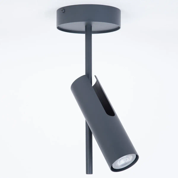 Regulowany plafon Leda 1 41146 metalowy tubki grafitowe