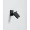 Minimalistyczna lampa ścienna SL.1049 czarna tuba do pokoju