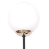 Loftowa lampa ścienna ISLA K-4916  Kaja szklana kula biała czarna