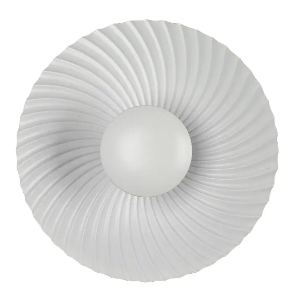 Okrągła lampa naścienna Sola LP-0105/1W WH do przedpokoju biały