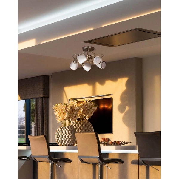 5-punktowa lampa przysufitowa Samira K-JSL-6059/5 AB patyna biała