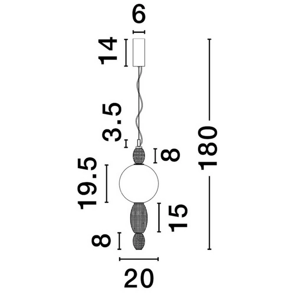 Zwisająca lampa do jadalni JOAQUIN LE44546 LED 12W 3000K kula złota różowa biała