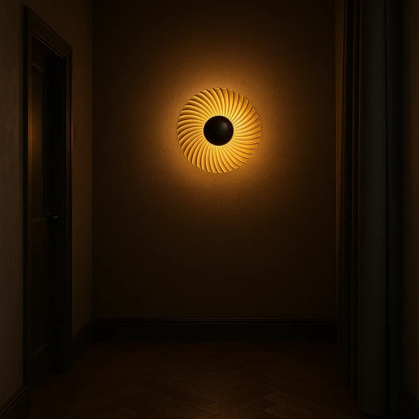 Loftowy kinkiet ścienny Sola LP-0105/1W BK okrągły do salonu czarny