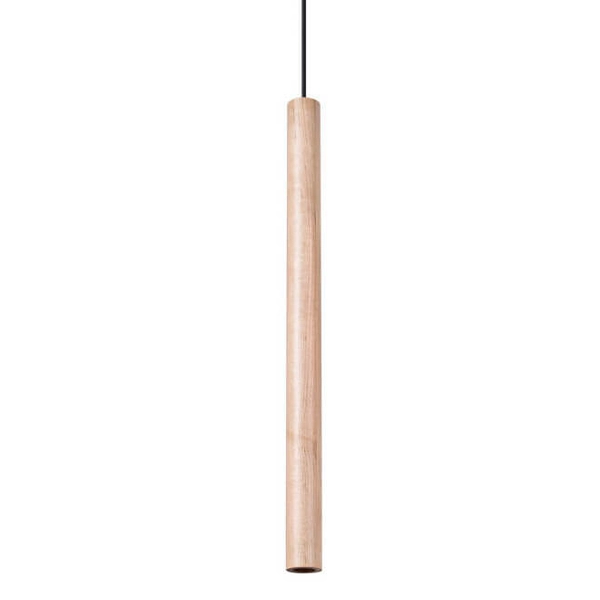 Drewniana lampa wisząca Pastelo SL.1266 Sollux LED 8W stalowa czarna