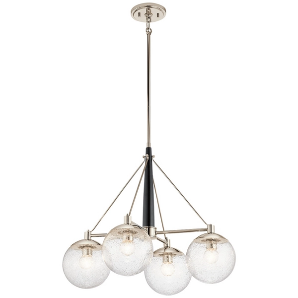 Żyrandol kulisty QN-MARILYN4 balls do salonu nikiel