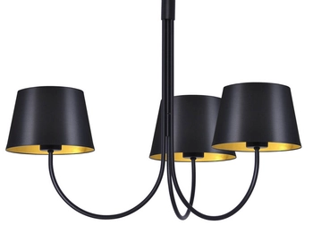 Wisząca lampa Sasto K-4335 klasyczna do salonu czarna złota