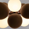 Wisząca lampa molekułowa Vino ABR-GRAPPA-H-B nad stół kule szare białe
