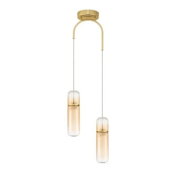 Podwójne zwisające tubki REBALVO LE45199 LED 14W 3000K złota