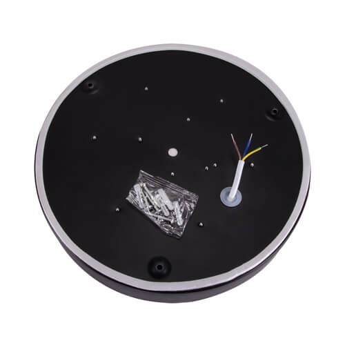 LAMPA plafon TOTEM LED C 03927 Ideus metalowa OPRAWA sufitowa LED 24W 4000K plafoniera okrągła czarna
