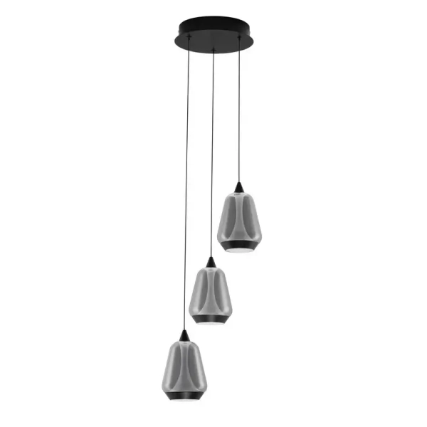Potrójna lampa wisząca RORIZNO LE45110 LED 24W 3000K czarna