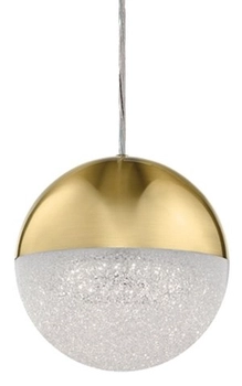 Lampa wisząca kula QN-MOONLIT-P-CG ball metal złoto