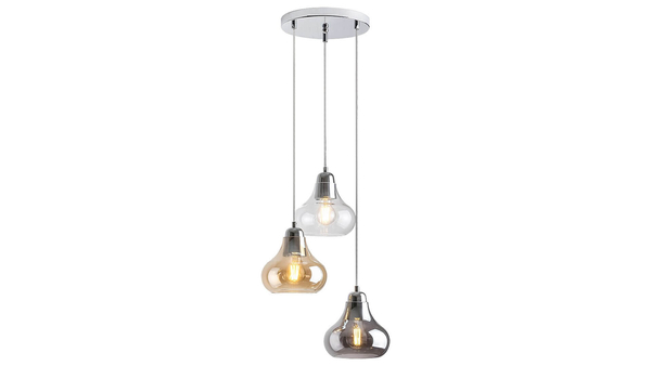 Wisząca LAMPA loft JEZABEL 7977 Rabalux szklana OPRAWA kaskada ZWIS kulisty multikolor