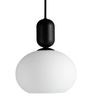 Nowoczesna lampa wisząca Notti 2011003003 Nordlux do salonu czarna biała