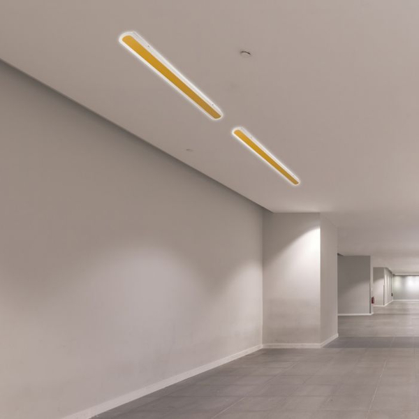 Liniowa lampa sufitowa Interior Gold-WALL-1M-GOLD LED 28W podłużna złota